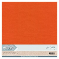 Card Deco Linnenkarton 30.5 x 30.5 cm 10 vel Oranje