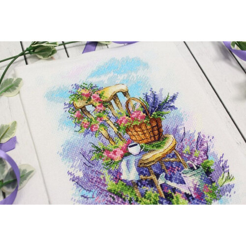 MP Studia Borduurpakket Lavendel Ontbijt 16 x 20 cm