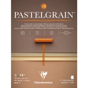 Clairefontaine Clairefontaine Pastelgrain nr 2 12 vel 360 grams Bruintinten