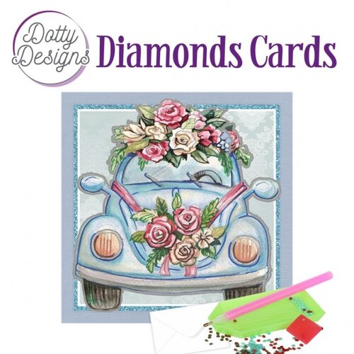 Dotty Designs   Diamond Painting Kaart Wedding Car