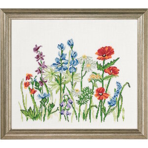 Permin Permin borduurpakket Veldbloemen 38 x 33 cm 70-0306