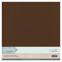 Linnenkarton Cardstock Chocoladebruin 30.5 x 30.5 cm