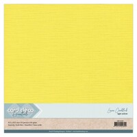 Linnenkarton Cardstock Lichtgeel 30.5 x 30.5 cm