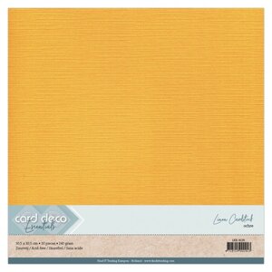 Card Deco Linnenkarton Cardstock Okergeel 30.5 x 30.5 cm