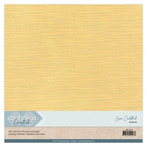 Card Deco Linnenkarton Cardstock Chamoise 30.5 x 30.5 cm