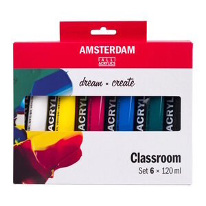 Amsterdam Amsterdam Standard Acrylverf Educatie Set 6 x 120 ml