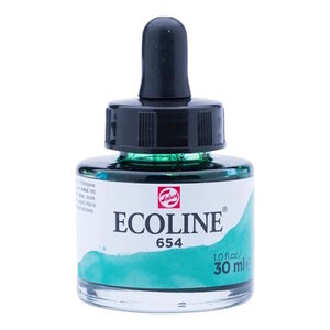 Ecoline Ecoline Vloeibare Waterverf Flacon 30 ml Dennengroen 654