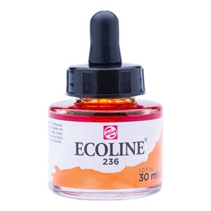 Ecoline Ecoline Vloeibare Waterverf Flacon 30 ml Lichtoranje 236