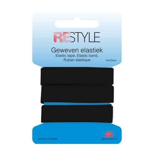 Restyle ReStyle Geweven Elastiek Zwart