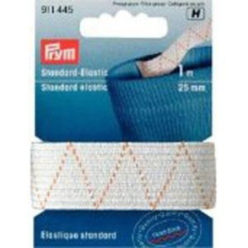 Prym Prym Standaard Elastiek Wit 25 mm x 1 meter