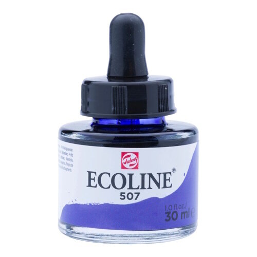 Ecoline Ecoline Vloeibare Waterverf Flacon 30 ml Donkere Oker 407 - Copy