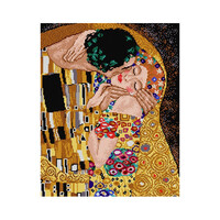 Voorbedrukt Stramien The Kiss Gustaf Klimt 40 x 50 cm zonder garen