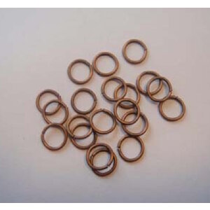 Hobby & Crafting Fun Splitringen 6 mm enkel Antiekkoper 20 stuks