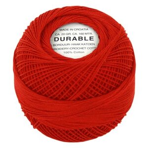 Durable Durable borduur- en haakkatoen Rood 1011