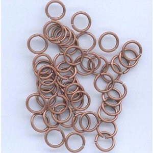 Hobby & Crafting Fun Splitringen 8 mm enkel Antiekkoper 50 stuks