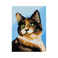 Voorbedrukt Stramien Kat 18 x 24 cm zonder garen
