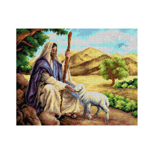 Orchidea Voorbedrukt Stramien Herder 40 x 50 cm zonder garen Orchidea Voorbedrukt Stramien Herder 40 x 50 cm zonder garen