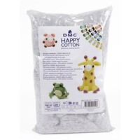 Gerecyclede katoenen vulling grijs voor amigurumis 300 gram