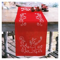 Vervaco Voorbedrukte Tafelloper Eland en Vogel ca. 30 x 105 cm