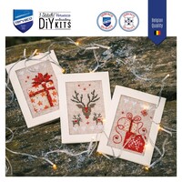 Vervaco Kerstkaarten borduren 3 stuks PN-0157727