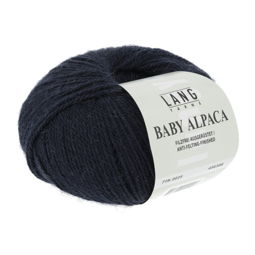 Lang Yarns Lang Yarns Baby Alpaca 0025 Donkerblauw