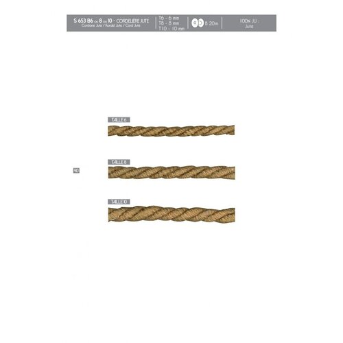 Mediac Jute Koord Naturel per meter