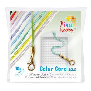 PixelHobby Pixelhobby koord gekleurd 10 stuks goud
