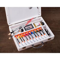 Cobra Study olieverf kist basis 10 x 40 ml + accessoires