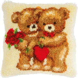 Vervaco Vervaco Smyrna Knoopkussen Love Bears 40 x 40 cm