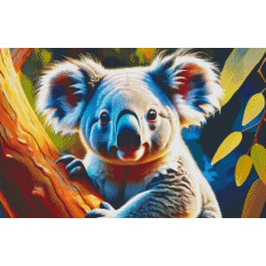 PixelHobby Pixelhobby Patroon 5766 Koala in de Eucalyptusboom PixelHobby Pixelhobby Patroon 5766 Koala in de Eucalyptusboom