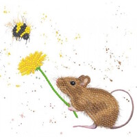 Diamond Painting Kaart Bashful and Bumble 18 x 18 cm