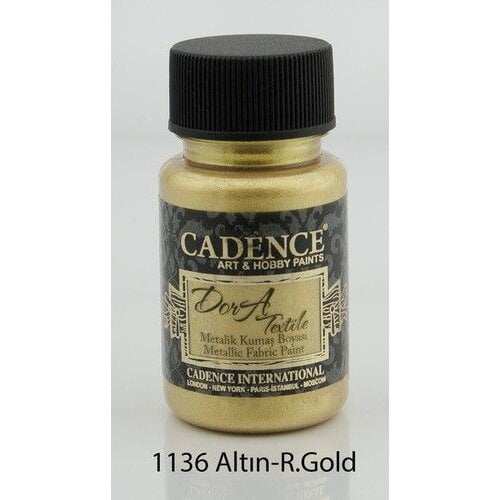 Cadence Cadence Dora metallic textiel verf R Gold 50 ml