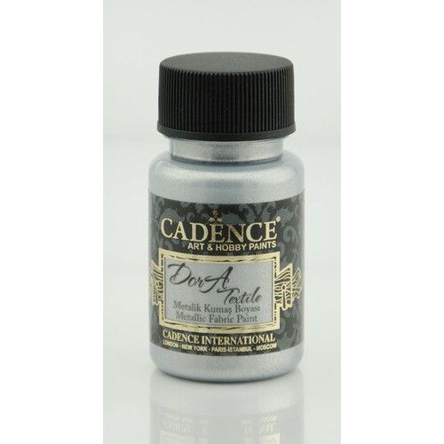 Cadence Cadence Dora metallic textielverf Zilver 50 ml