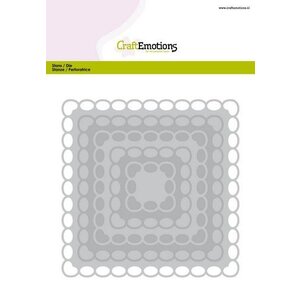CraftEmotions CraftEmotions Big Nesting Die vierkanten scalop XL oval Card 150x160 3,7-12,8cm CraftEmotions CraftEmotions Big Nesting Die vierkanten scalop XL oval Card 150x160 3,7-12,8cm