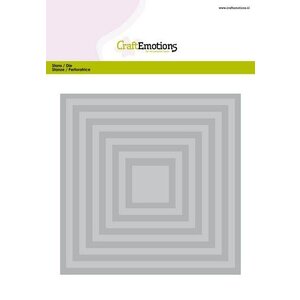 CraftEmotions CraftEmotions Big Nesting Die vierkanten Card 150x160 - 2,6-13,0cm CraftEmotions CraftEmotions Big Nesting Die vierkanten Card 150x160 - 2,6-13,0cm