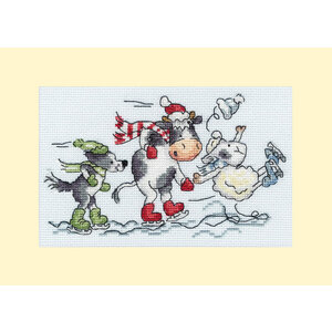 Bothy Threads Bothy Threads Borduurpakket Kerstkaart Almost, Nearly, Whoopsie Bothy Threads Bothy Threads Borduurpakket Kerstkaart Almost, Nearly, Whoopsie