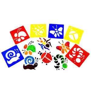 Eduplay Sjablonen Insecten 6 stuks ca. 14 x 15 cm