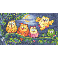 Heritage Crafts Borduurpakket A Hoot of Owls