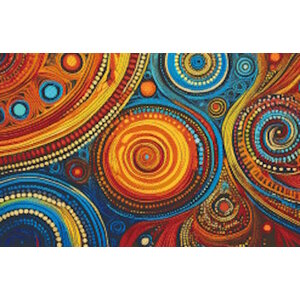 PixelHobby Pixelhobby Patroon 5774 Aboriginal Circels PixelHobby Pixelhobby Patroon 5774 Aboriginal Circels