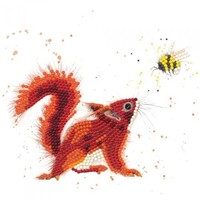 Diamond Painting Kaart Bushy and Bumble 18 x 18 cm