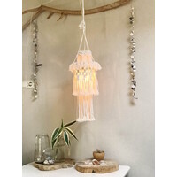 Macramé pakket lamp