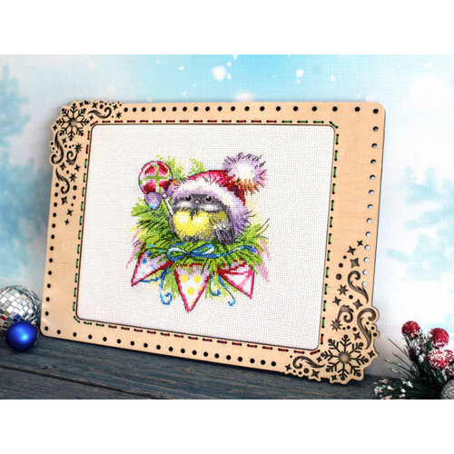 MP Studia MP Studia Borduurpakket Winter bird 15 x 14 cm