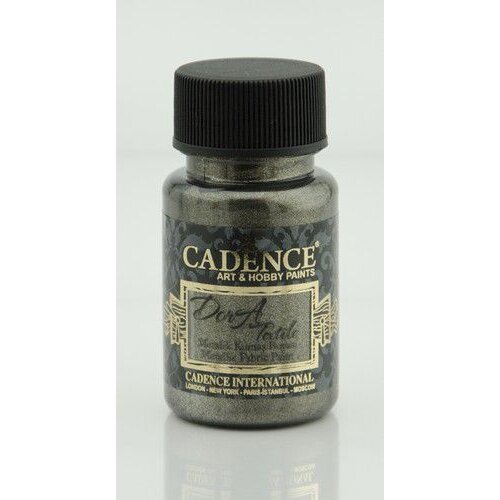 Cadence Cadence Dora metallic textiel verf Antraciet 50 ml