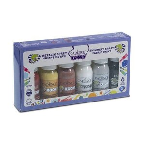 Cadence Cadence Kooky spray metallic textielverf set 6 x 50ml