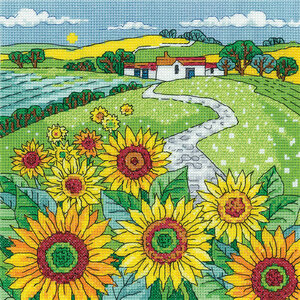 Heritage Crafts Heritage Crafts Borduurpakket Sunflower Landscape