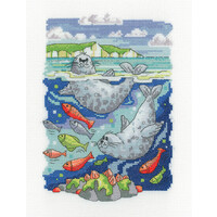 Heritage Crafts Borduurpakket Zeehondjes