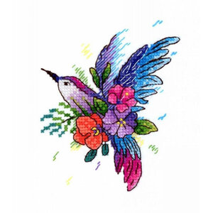 MP Studia Applicatie met oplosbaar borduurstof Bird of Paradise