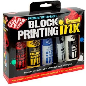 Essdee Essdee Lino Inkt Set 5 x 100 ml Primaire kleuren