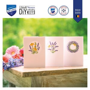 Vervaco Vervaco Borduur Kaart Lavendel 3 stuks
