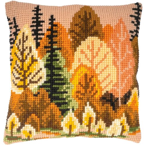 Vervaco VVervaco Borduur Kussen Herfstbos 40 x 40 cm PN-0202267